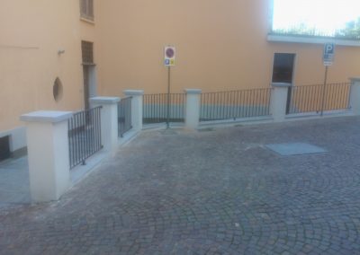 Lavori di recupero antico camminamento e scalinata a Moncalvo